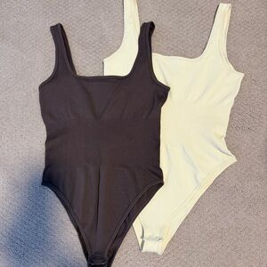 OQQ Ribbed Bodysuits